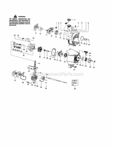 Page B Diagram and Parts List for 944515570  Craftsman Trimmer