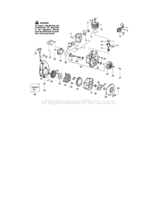 Page B Diagram and Parts List for 944515741  Craftsman Leaf Blower / Vacuum