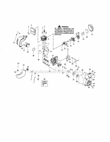 Page B Diagram and Parts List for 944516360  Craftsman Trimmer