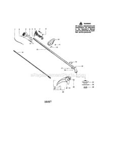 Page A Diagram and Parts List for 944516570  Craftsman Trimmer