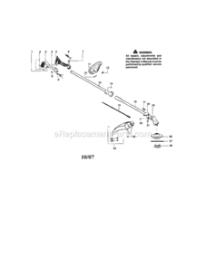Page A Diagram and Parts List for 944516660  Craftsman Trimmer