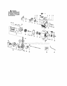 Page B Diagram and Parts List for 944516660  Craftsman Trimmer
