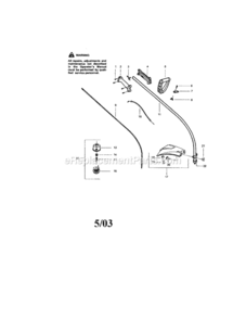 Page A Diagram and Parts List for 944517362  Craftsman Trimmer