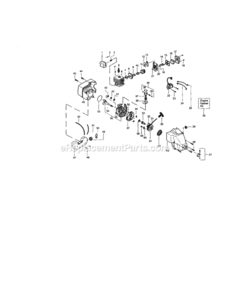 Page B Diagram and Parts List for 944517362  Craftsman Trimmer