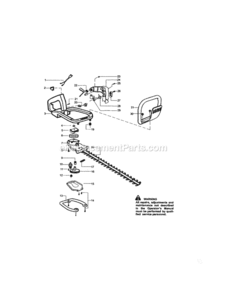 Page B Diagram and Parts List for 944518321  Craftsman Hedge Trimmer