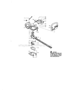 Page B Diagram and Parts List for 944518322  Craftsman Hedge Trimmer