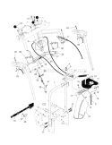 Control Panel/Discharge C... Diagram and Parts List for 944527700  Craftsman Snow Blower