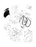 Chassis/Engine/Pulleys Diagram and Parts List for 944527700  Craftsman Snow Blower