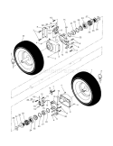 Wheels Diagram and Parts List for 944527700  Craftsman Snow Blower