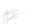 Auger Housing Diagram and Parts List for 944528117  Craftsman Snow Blower