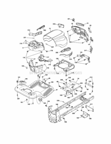 Page B Diagram and Parts List for 944603620  Craftsman Lawn Tractor