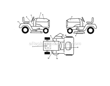 Page I Diagram and Parts List for 944603620  Craftsman Lawn Tractor