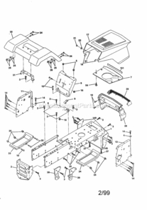 Page A Diagram and Parts List for 944609040  Craftsman Lawn Tractor
