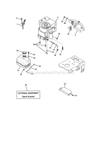 Page G Diagram and Parts List for 944609040  Craftsman Lawn Tractor
