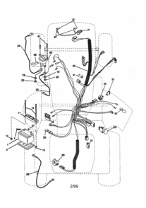 Page A Diagram and Parts List for 944609900  Craftsman Lawn Tractor