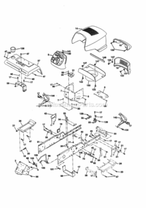 Page B Diagram and Parts List for 944609900  Craftsman Lawn Tractor