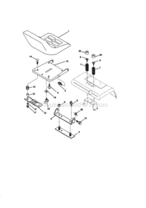 Page F Diagram and Parts List for 944609900  Craftsman Lawn Tractor