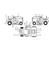 Page I Diagram and Parts List for 944609900  Craftsman Lawn Tractor