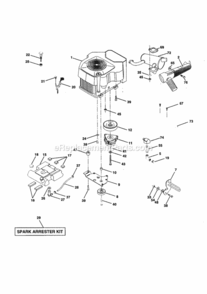 Part Location Diagram of 583012701 Husqvarna CONTROL.THROTTLE