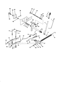 Page G Diagram and Parts List for 944609940  Craftsman Lawn Tractor