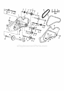 Page D Diagram and Parts List for 944627592  Craftsman Tiller