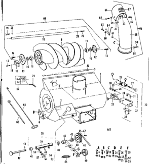 Auger  Assembly Diagram and Parts List for 84226006  Craftsman Snow Blower