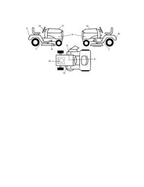 Decals Diagram and Parts List for 917287360  Craftsman Lawn Tractor