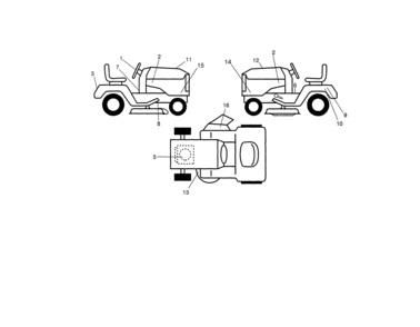 Decals Diagram and Parts List for 917250841  Craftsman Lawn Tractor