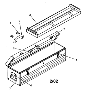 Tool Box Diagram and Parts List for 706592160  Craftsman Tool Stand & Cart