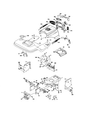 Chassis And Enclosures Diagram and Parts List for 917275821  Craftsman Lawn Tractor