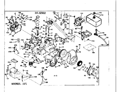 Part Location Diagram of 631655 Craftsman Carburetor