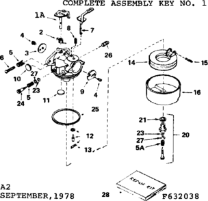 Replacement Parts Diagram and Parts List for 143686102  Craftsman Engine