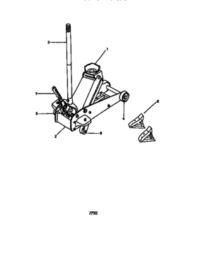 Unit Parts Diagram and Parts List for 21450135  Craftsman Jack