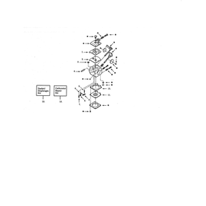 Carburetor - Part # 530-035328 Diagram and Parts List for 358797550-EDGER  Craftsman Edger