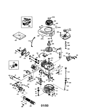 Part Location Diagram of 36915A Tecumseh Blower Housing