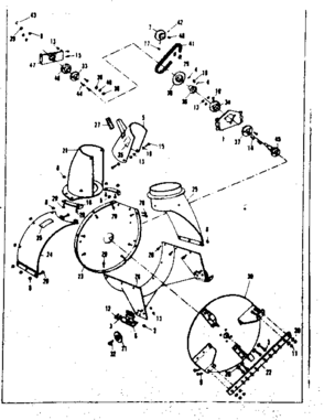 Part Location Diagram of 33520 Ridgid Roll Housing