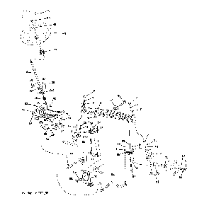 Steering assembly Diagram and Parts List for 960420223  Craftsman Lawn Tractor