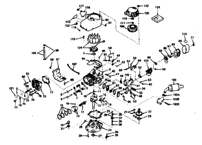 Part Location Diagram of 33279A Craftsman Lawn & garden equipment engine gasket set