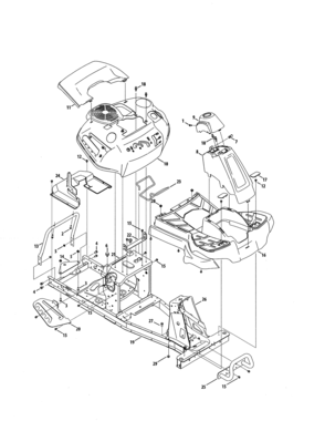 Fender/frame Diagram and Parts List for 247290002  Craftsman Engine