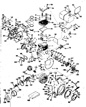 Part Location Diagram of 631564 Tecumseh Carburetor