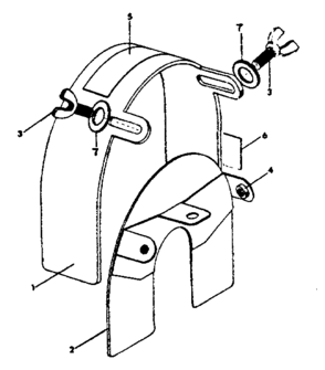 Unit Parts Diagram and Parts List for 23189-TOOLGUARDTYPE2  Craftsman Circular Saw