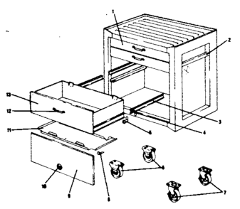 Part Location Diagram of M-3789 Craftsman Drawer pull