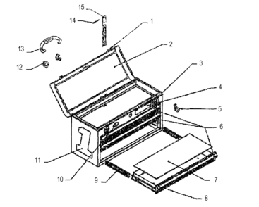 Tool Chest Diagram and Parts List for 706215120  Craftsman Tool Stand & Cart