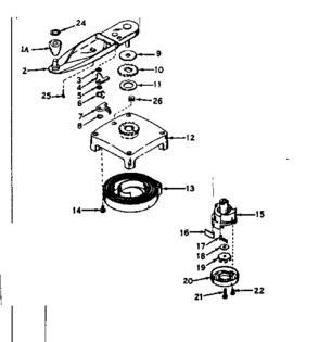 No-pull Starter No. 590379 Diagram and Parts List for 143174012  Craftsman Engine