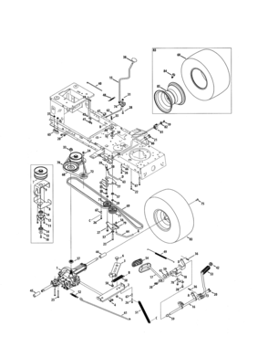 Frame/battery Diagram and Parts List for 247203751  Craftsman Lawn Tractor