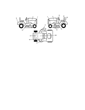 Decals Diagram and Parts List for 917274391  Craftsman Lawn Tractor