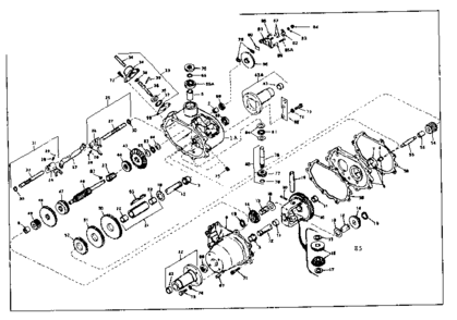 Transaxle No. 794120 Diagram and Parts List for 53681330  Craftsman Lawn Mower