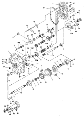Replacement Parts Diagram and Parts List for 1432535-B  Craftsman Lawn Tractor