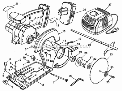 Part Location Diagram of 3073046 Craftsman Carrying Case