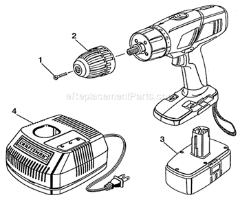 Drill Diagram and Parts List for 973113450  Craftsman Cordless Drill